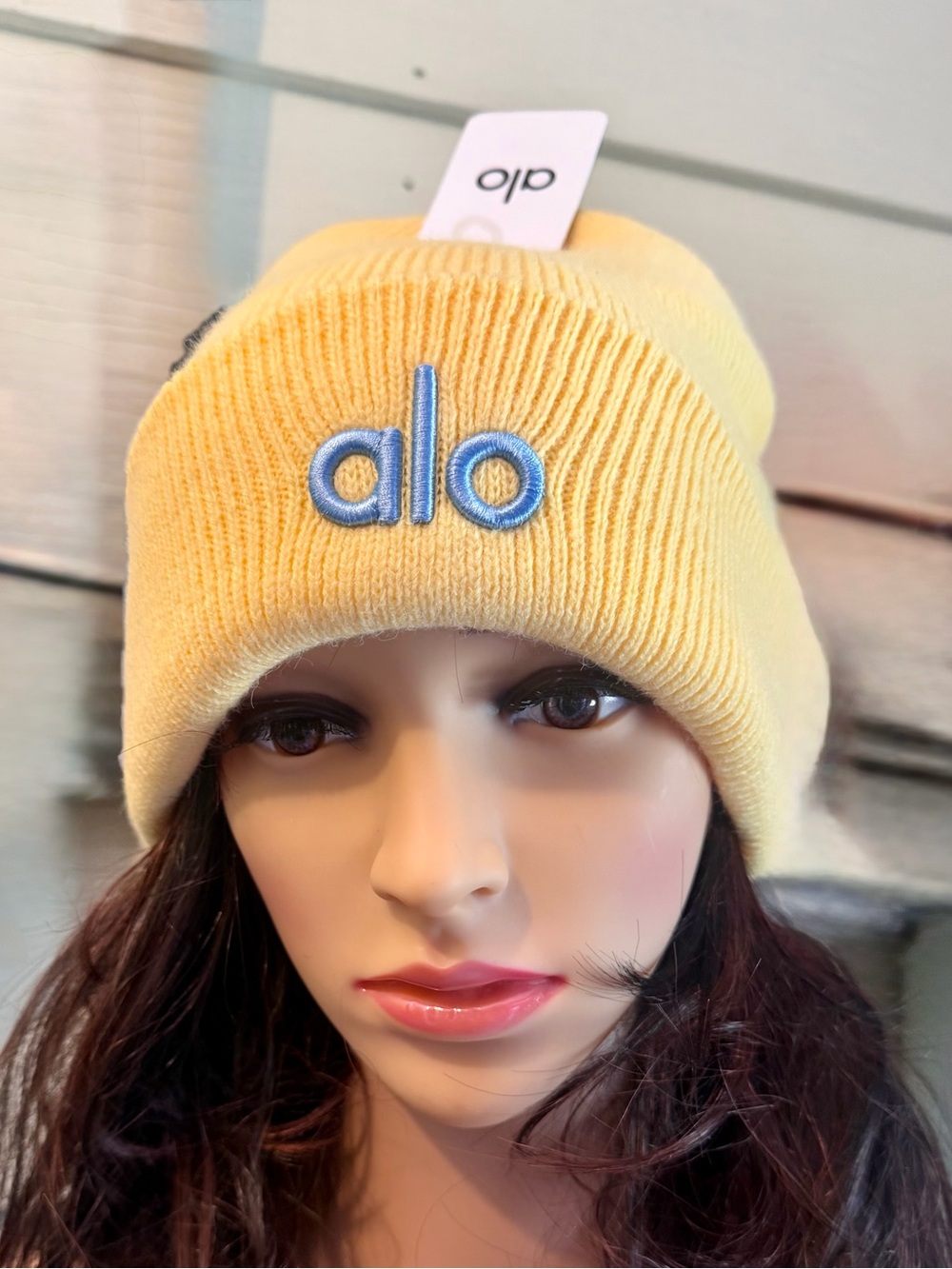 ALO Yoga Yellow Knit Beanie